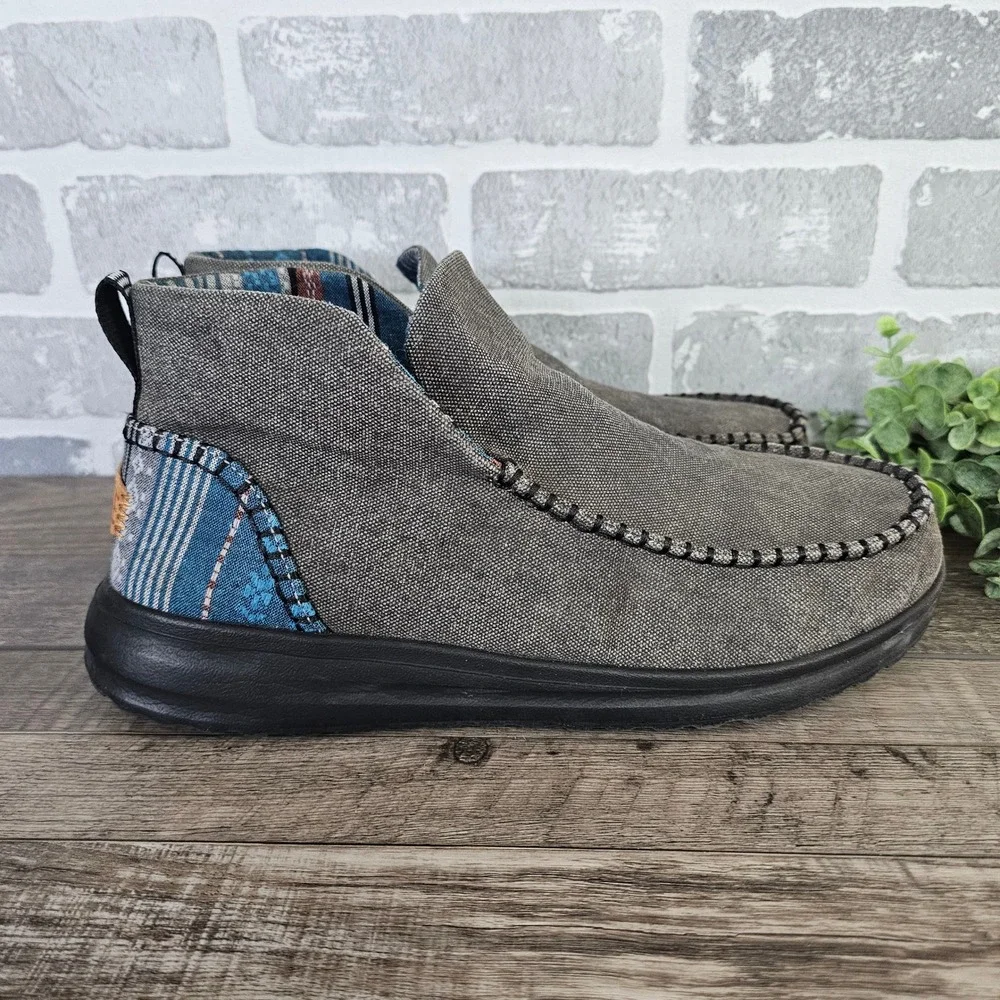 HEYDUDE Denny Crafted Women's Aztec Ankle Booties Size 12 40209-060